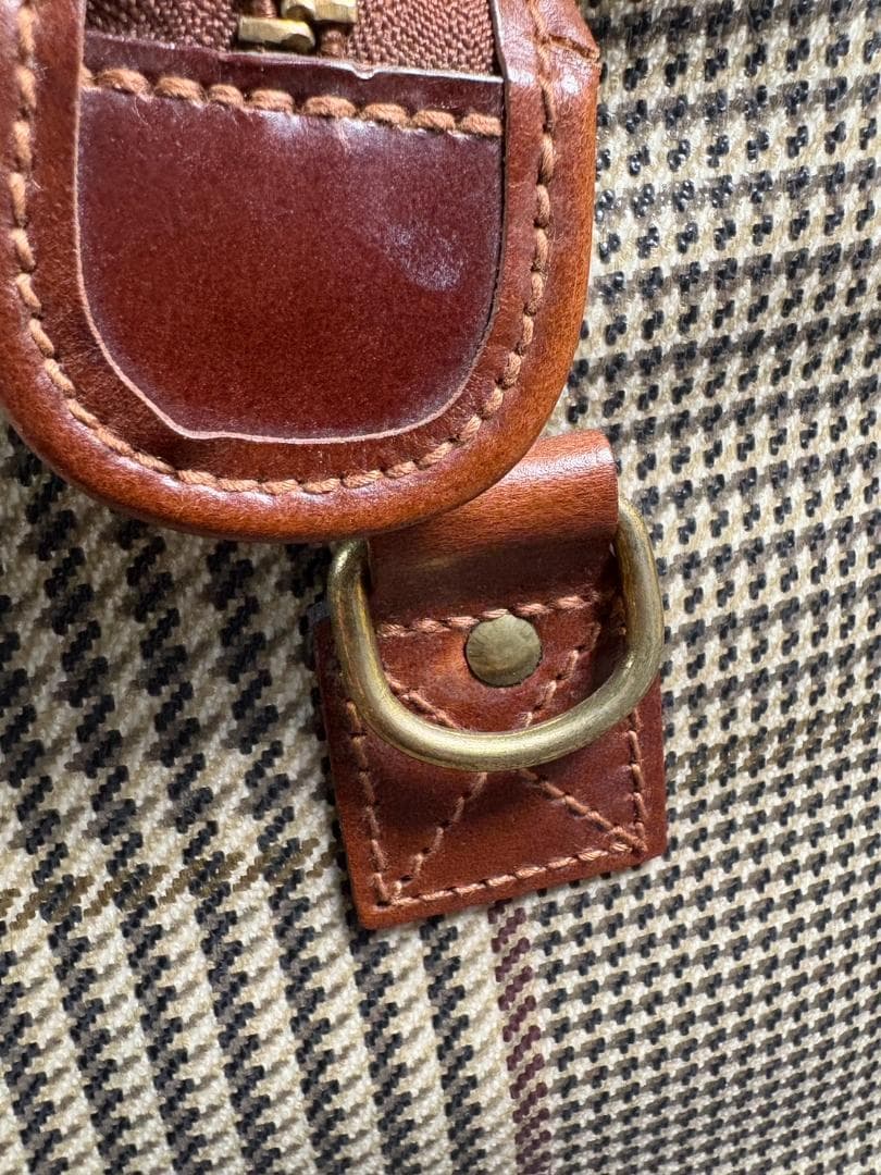 ヴィンテージ ラルフローレン 千鳥格子 チェック ボストンバッグ POLOレトロ