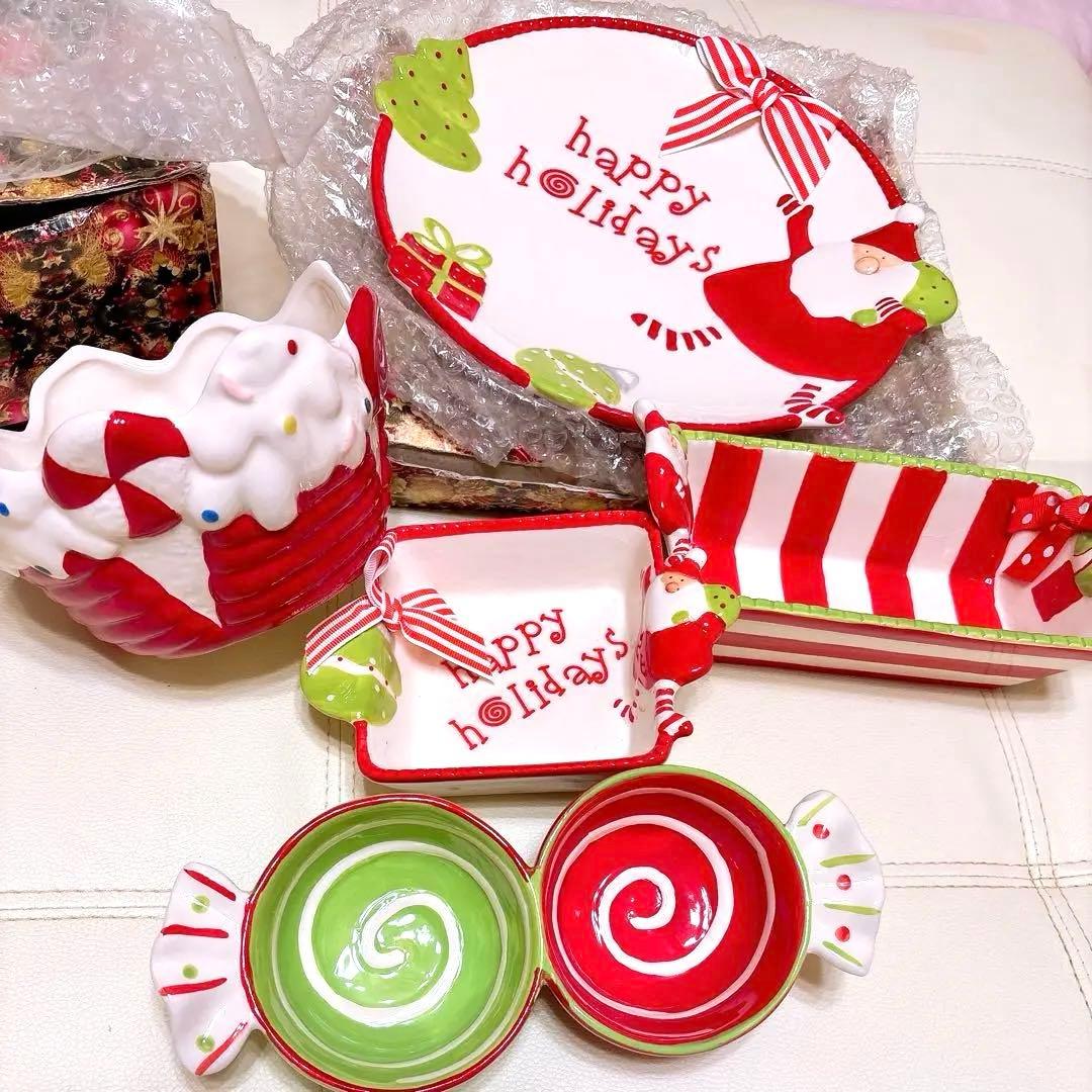 【未使用品】クリスマス食器セット サンタデザイン
