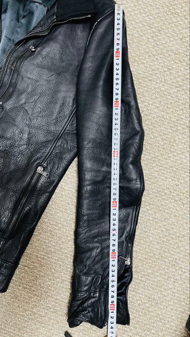 美品☆ ジュンハシモト インナーライダース レザージャケット