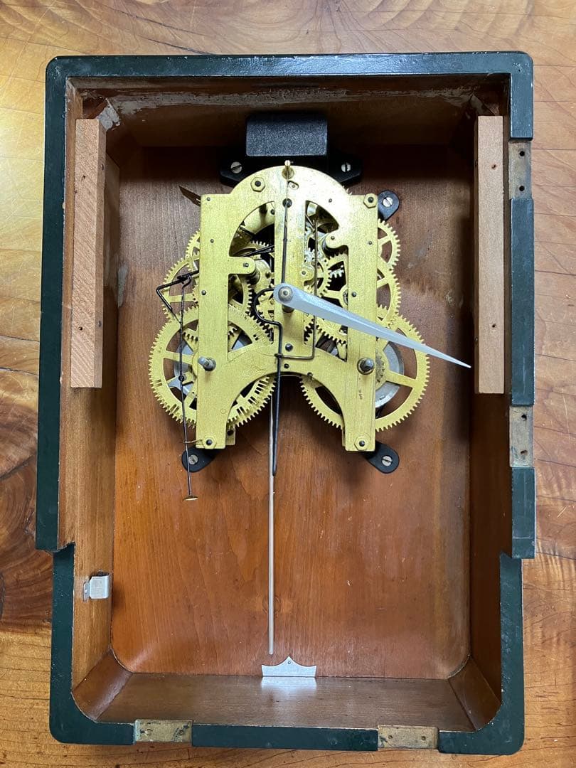 佐藤時計(Sato)「Flora」ゼンマイ式振り子時計　昭和30年代