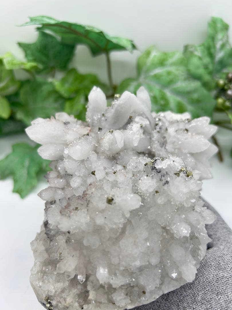 天然石水晶とパイライト共生原石　No.658