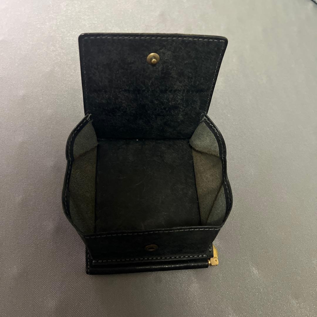 ヒズファクトリー 小銭入れ付きマネークリップ (クロ)