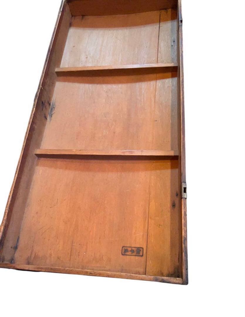 鎧櫃　具足櫃　【松平氏】焼印　長櫃　古美術　箪笥