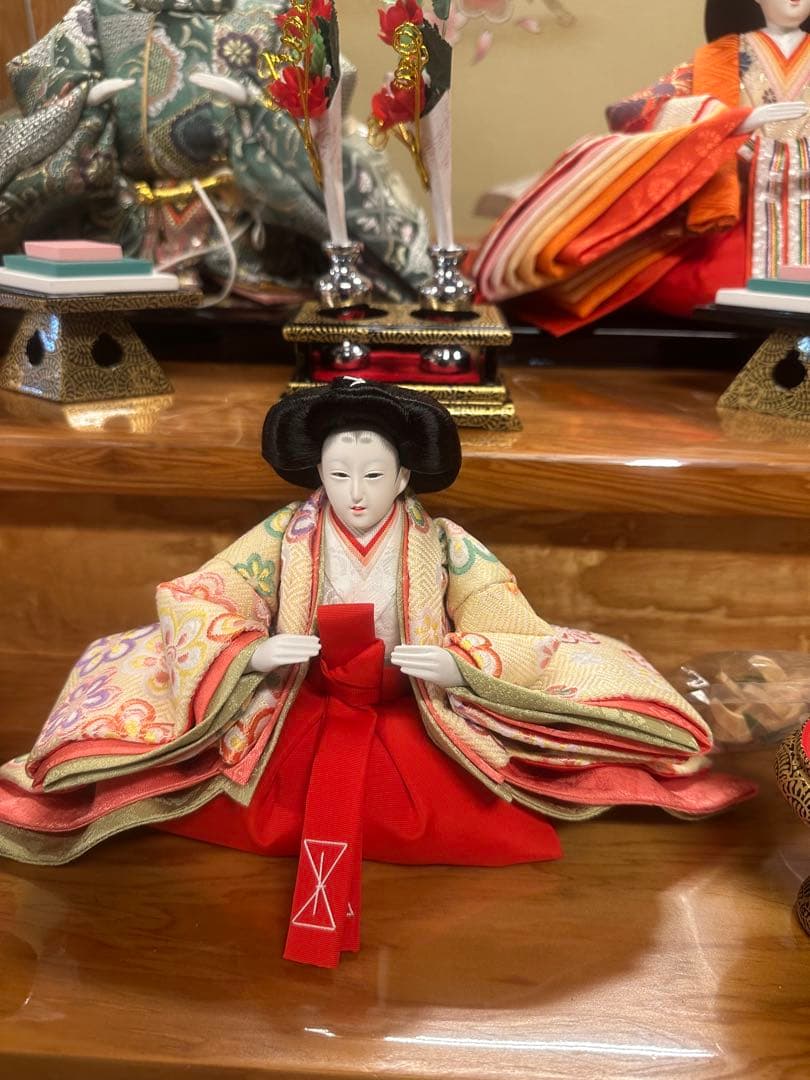 雛人形 五人飾り 三段飾り 親王飾り 三人官女付き 新品未使用