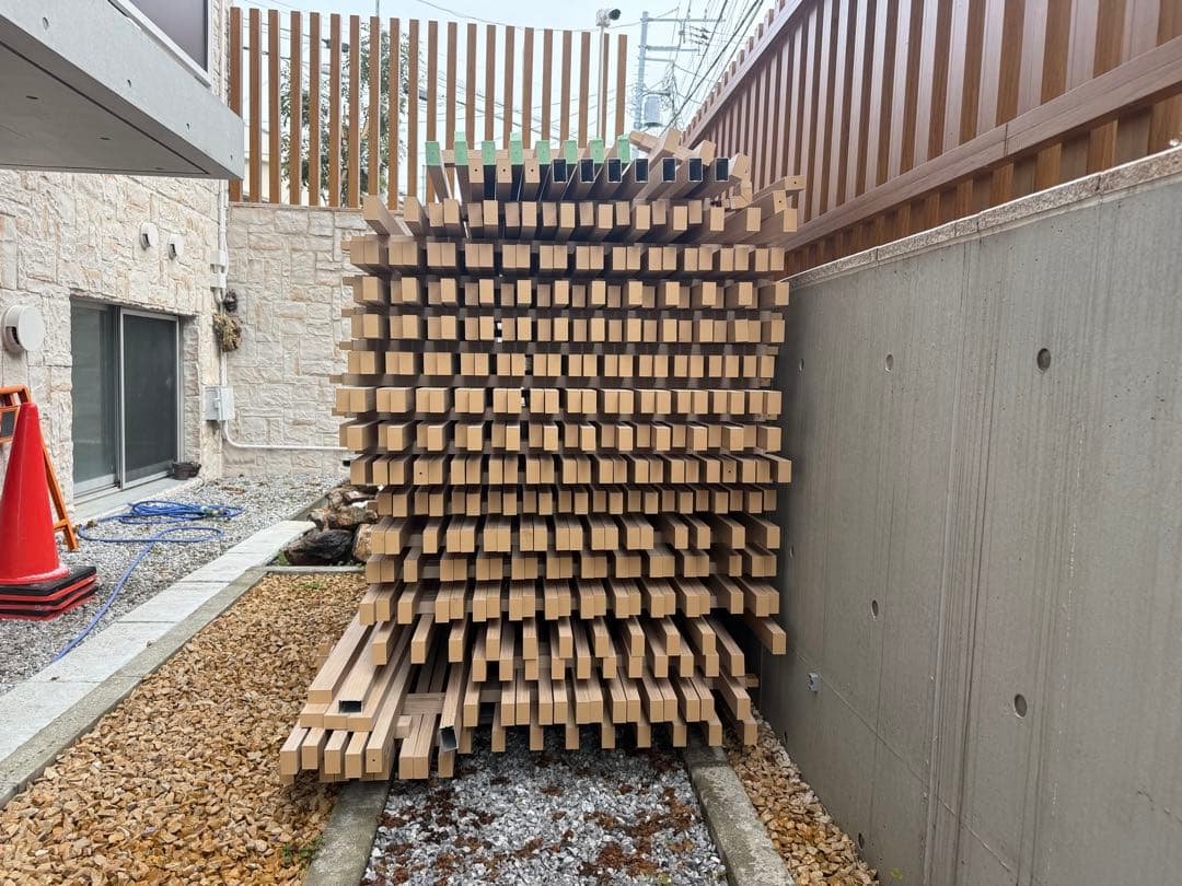 タカショー 千本格子足付ユニット H1800