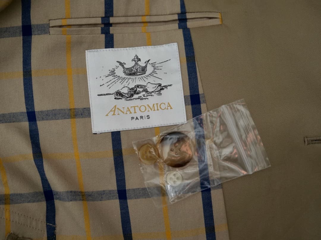 アナトミカ Anatomica シングルラグランコート