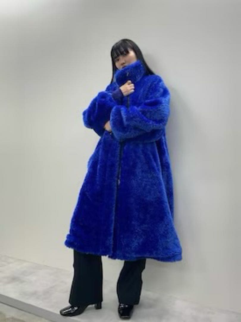 maison special ビッグカラー ロングボアブルゾン