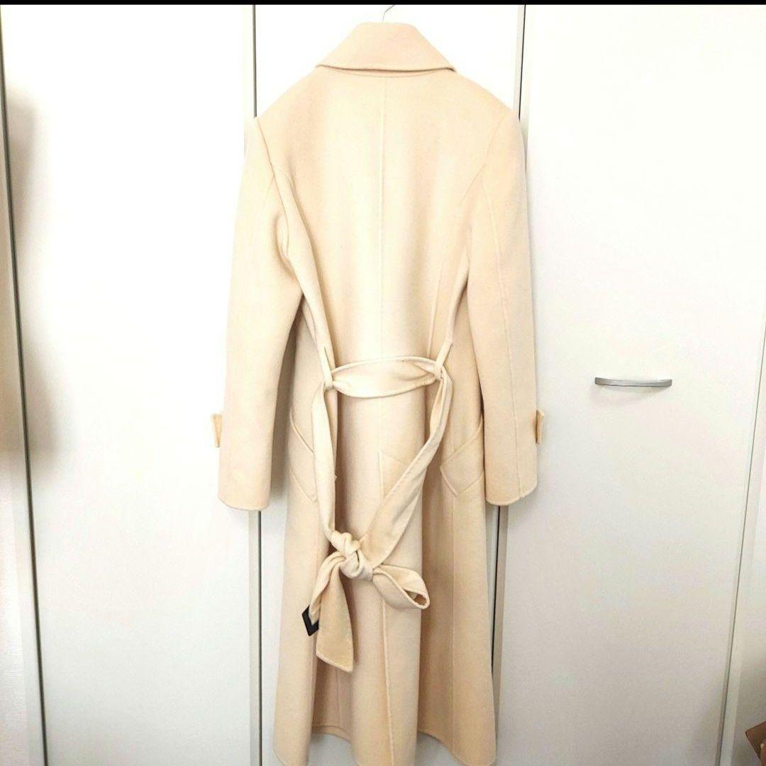 美品♡【FOXEY】カシミヤ100% チェスターコート クリーム 38