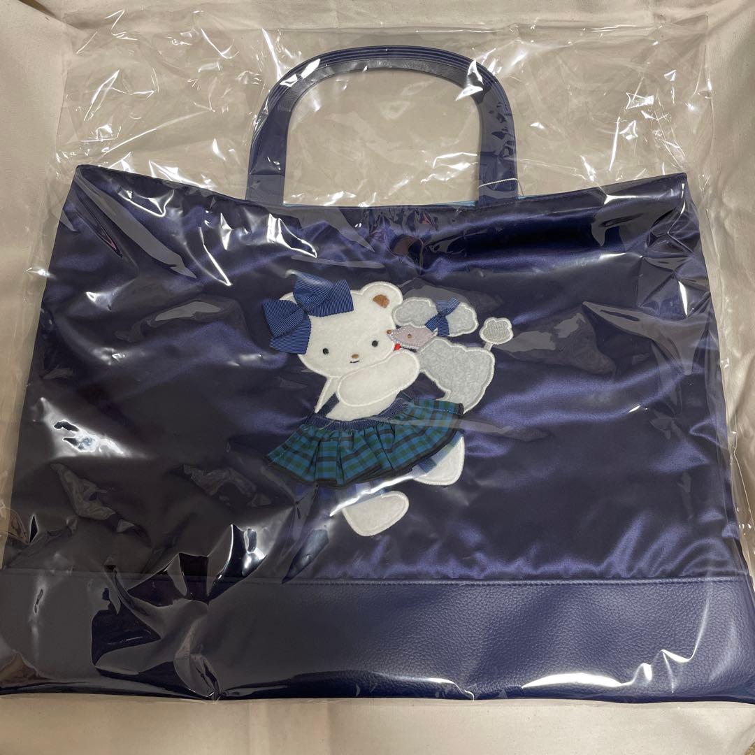 ファミリア　Bibiy トートバッグ　ネイビー