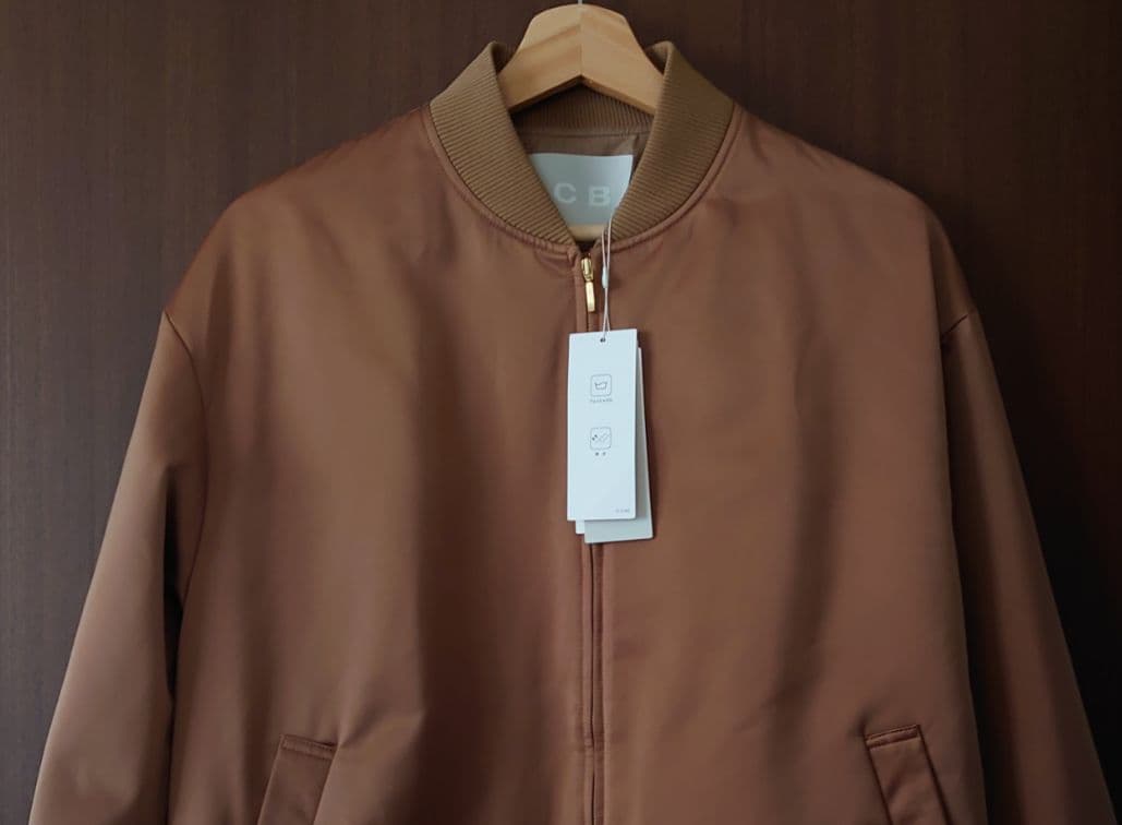 icb 今期【洗える】 マットサテン MA-1ブルゾン
