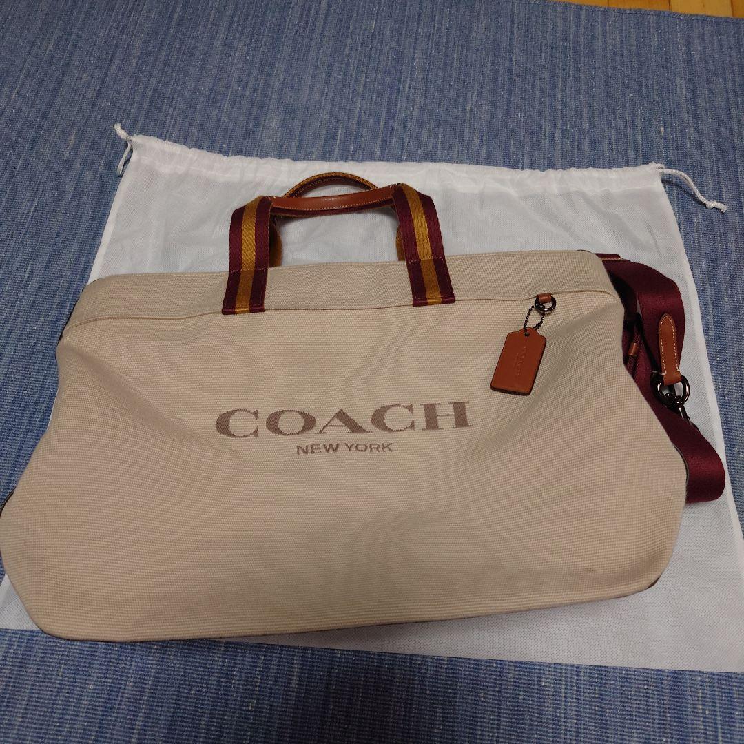 COACH トートバッグ ベージュ キャンバス