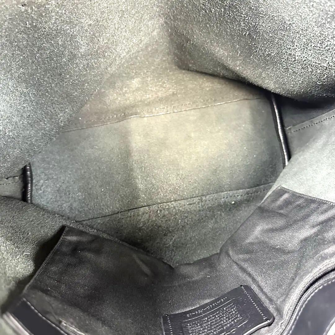 【美品】 コーチ ハドソン トートバッグ オールレザー A4 肩掛け　ブラック