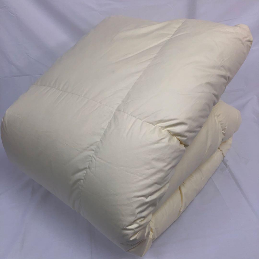 合掛け 羽毛布団 シングル ポーランド産ホワイトマザーグース ロイヤルゴールド