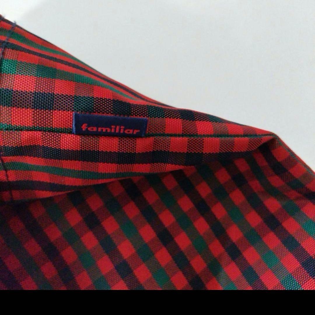 ☆美品 familiarレッスンバッグ 廃盤 赤チェック☆