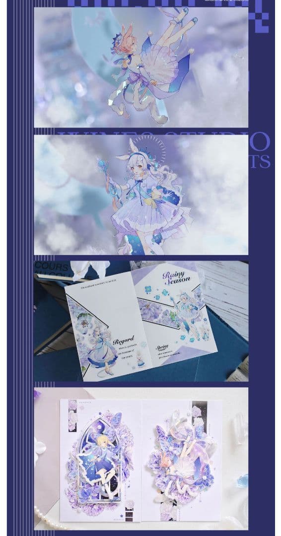 ✩のこり２✩J646＃月梦小兔(贝壳光)Wines切り売り海外人物マステ女の子