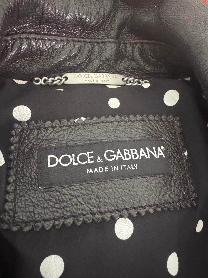 Dolce & Gabbana ダブルライダースジャケット 38 ゴートレザー