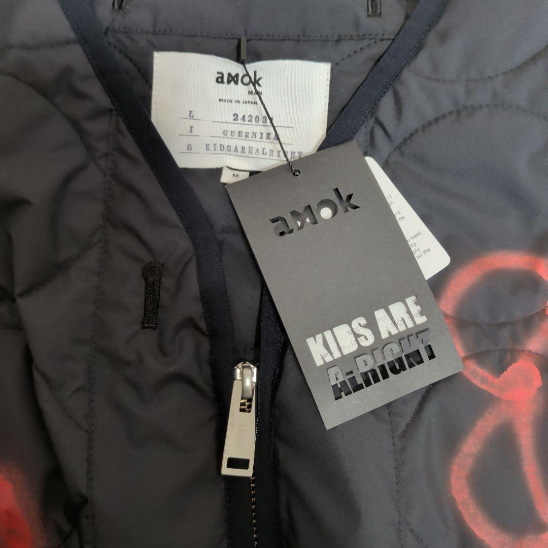 【新品】25AW amok 花柄 キルティング　ブルゾン Guernika