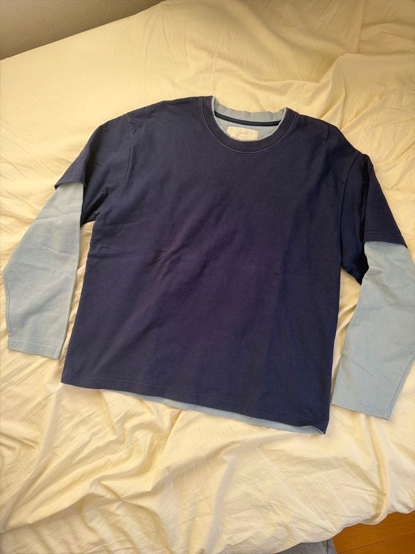 gadidanoniem ロンT レイヤード　ネイビー