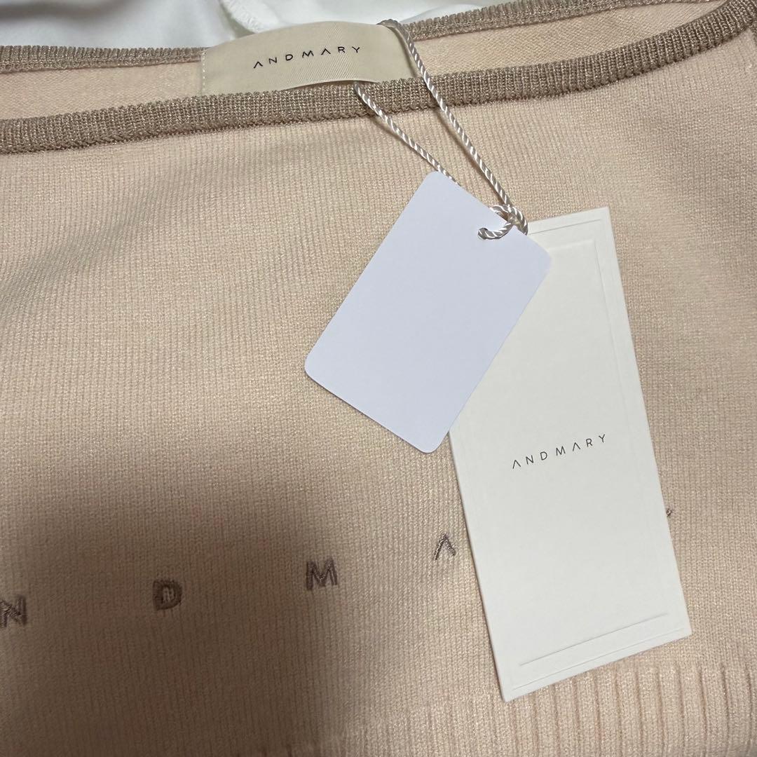 【ANDMARY】Amari knit tops mocha brown 新品