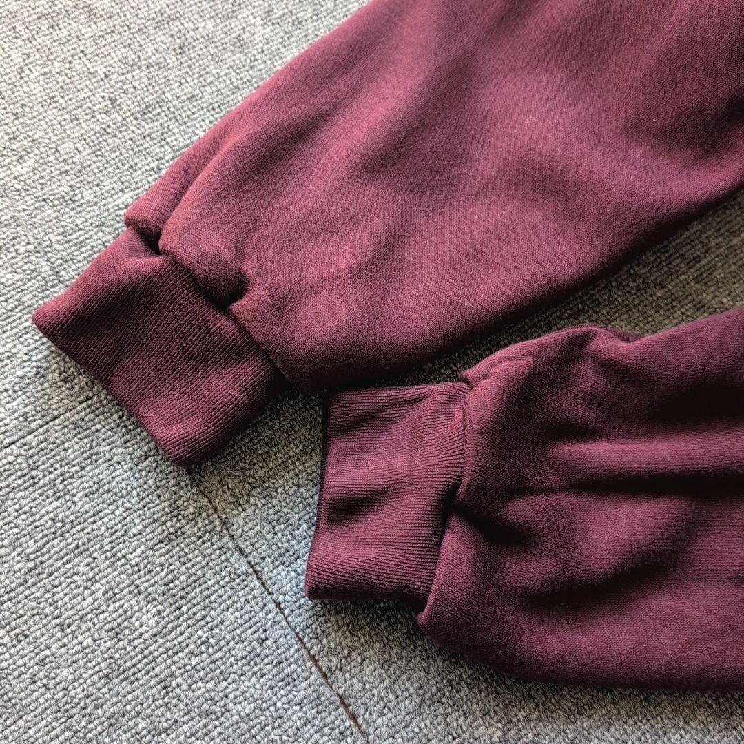 90s ダブルフェイス パーカー ハーフボタン サーマル 古着 XL オールド