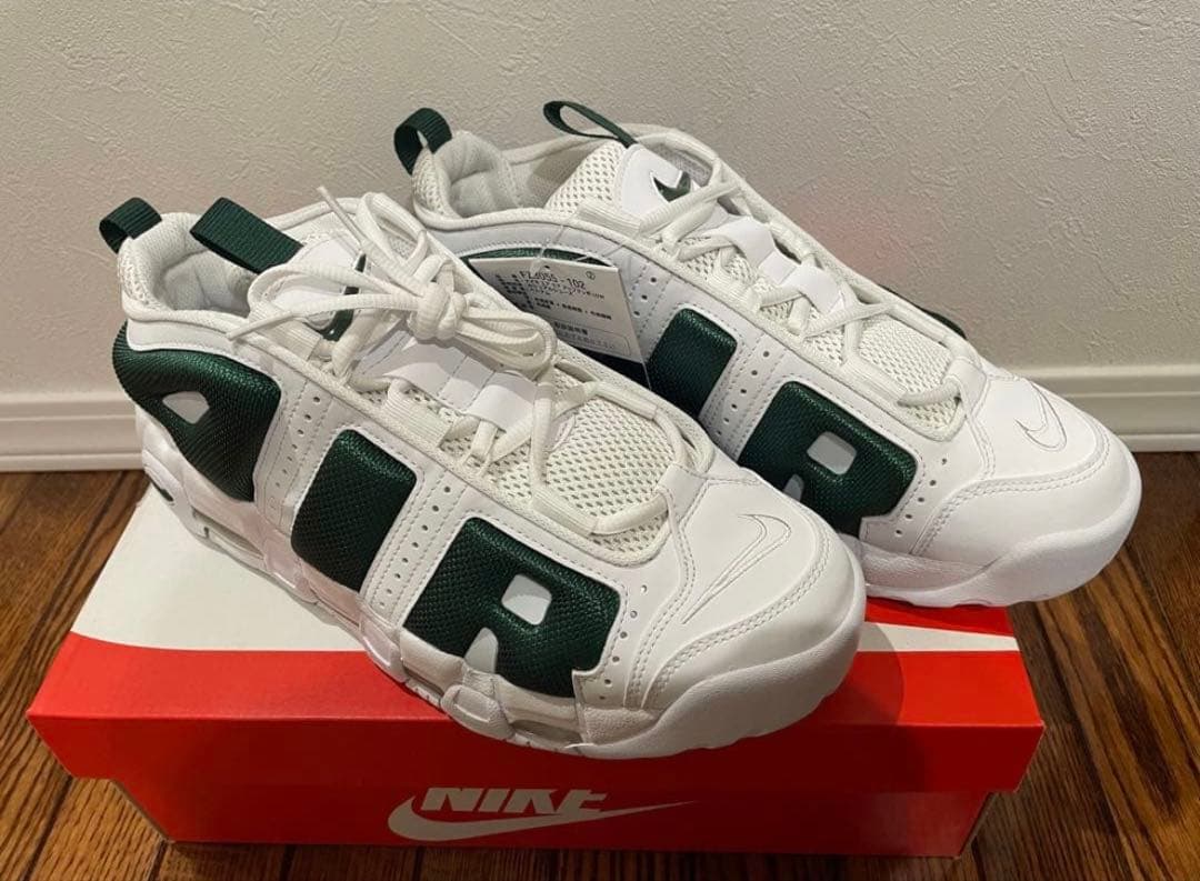 Nike Air More Uptempo ホワイト/グリーン29.0新品
