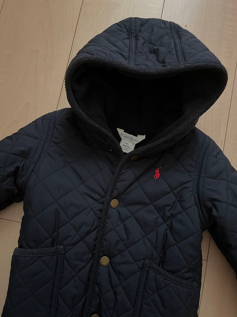 ［美品］ラルフローレン カバーオール キルティング ベビー 9M
