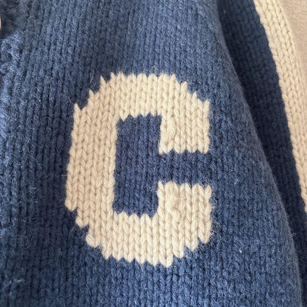 CHAPS ラルフローレン カウチンニット　ウール100% ネイビー　M