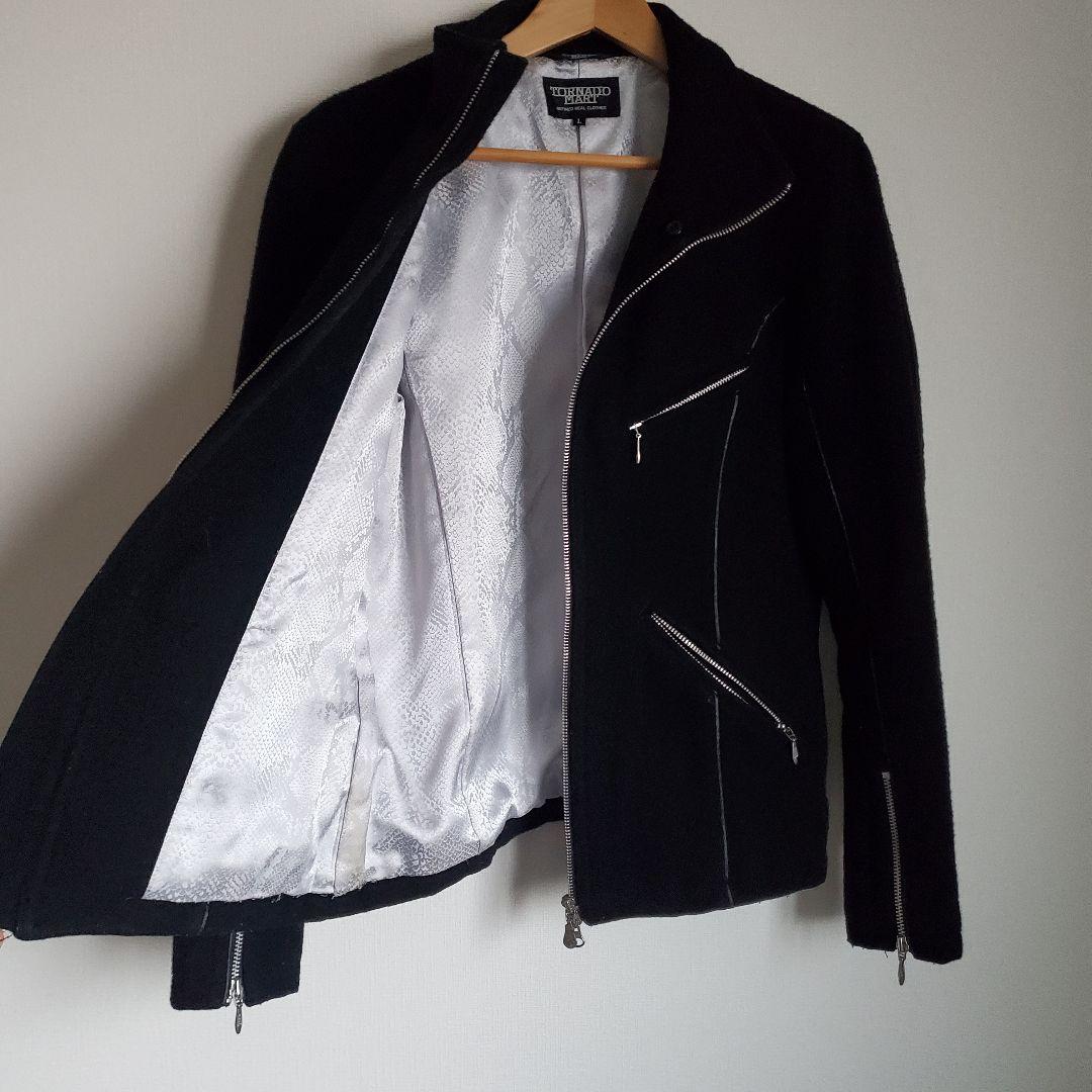 トルネードマート 美品 ライダースジャケット　L　ブラック　y2k　平成