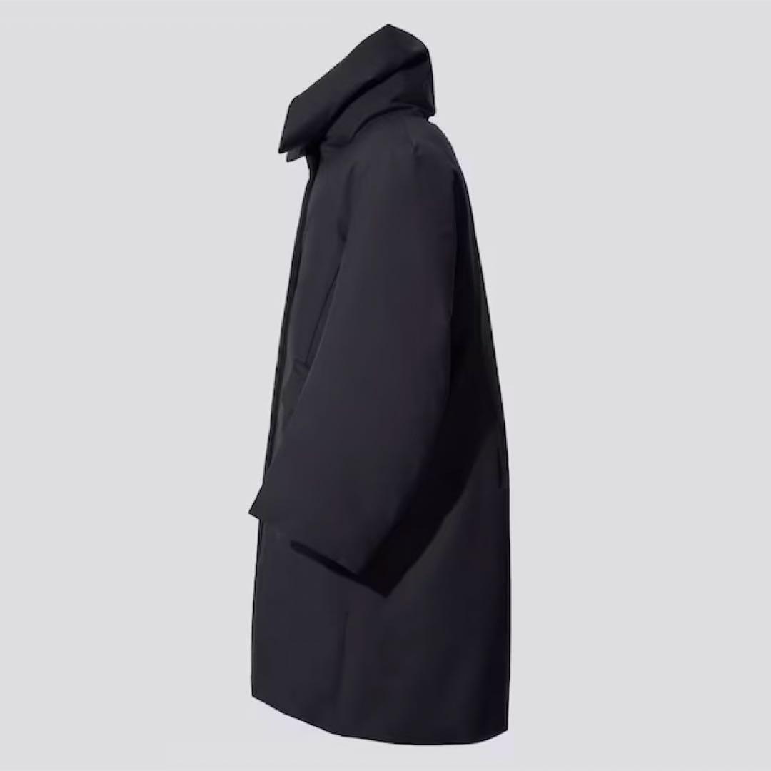 美品✨ ユニクロ +J ジルサンダー ハイブリッド ダウンジャケット ネイビー