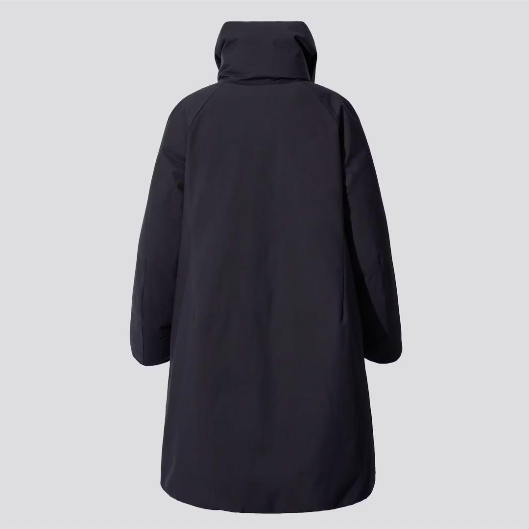 美品✨ ユニクロ +J ジルサンダー ハイブリッド ダウンジャケット ネイビー