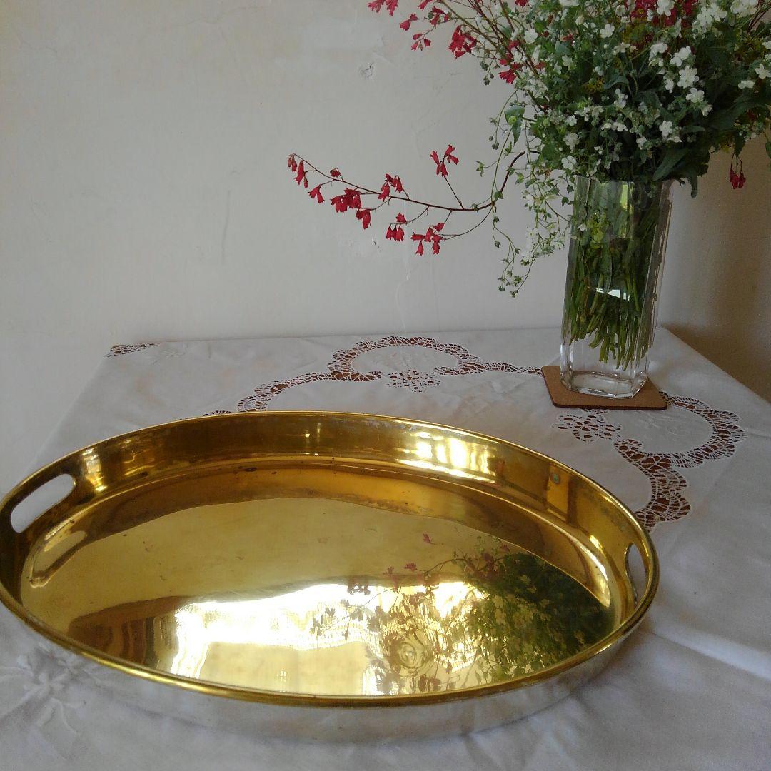 銀食器、オーバル型トレー