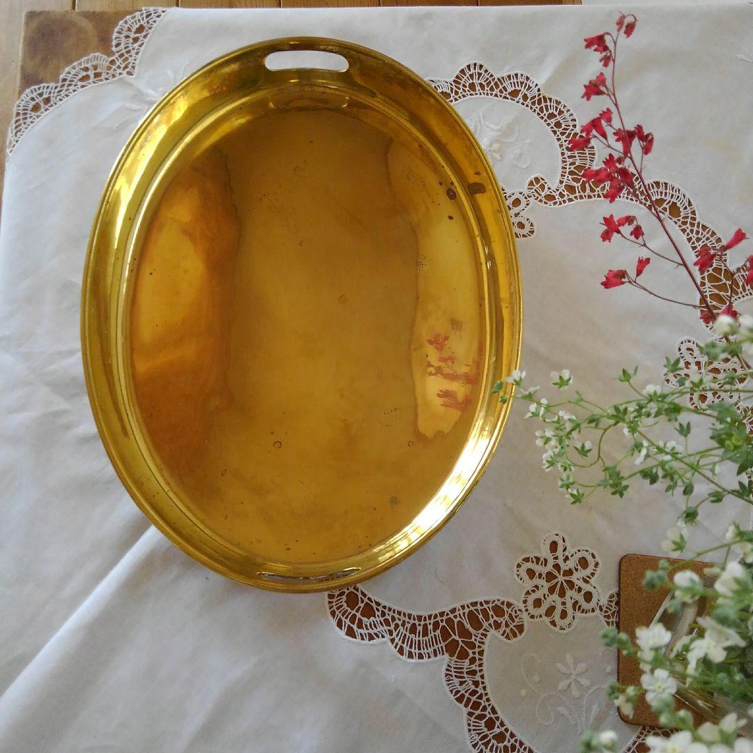 銀食器、オーバル型トレー