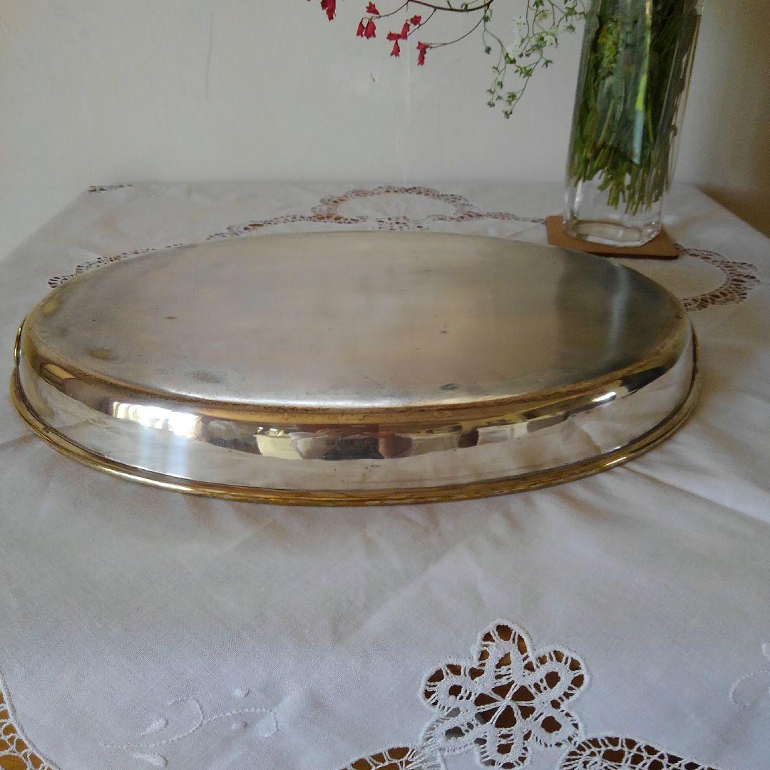 銀食器、オーバル型トレー