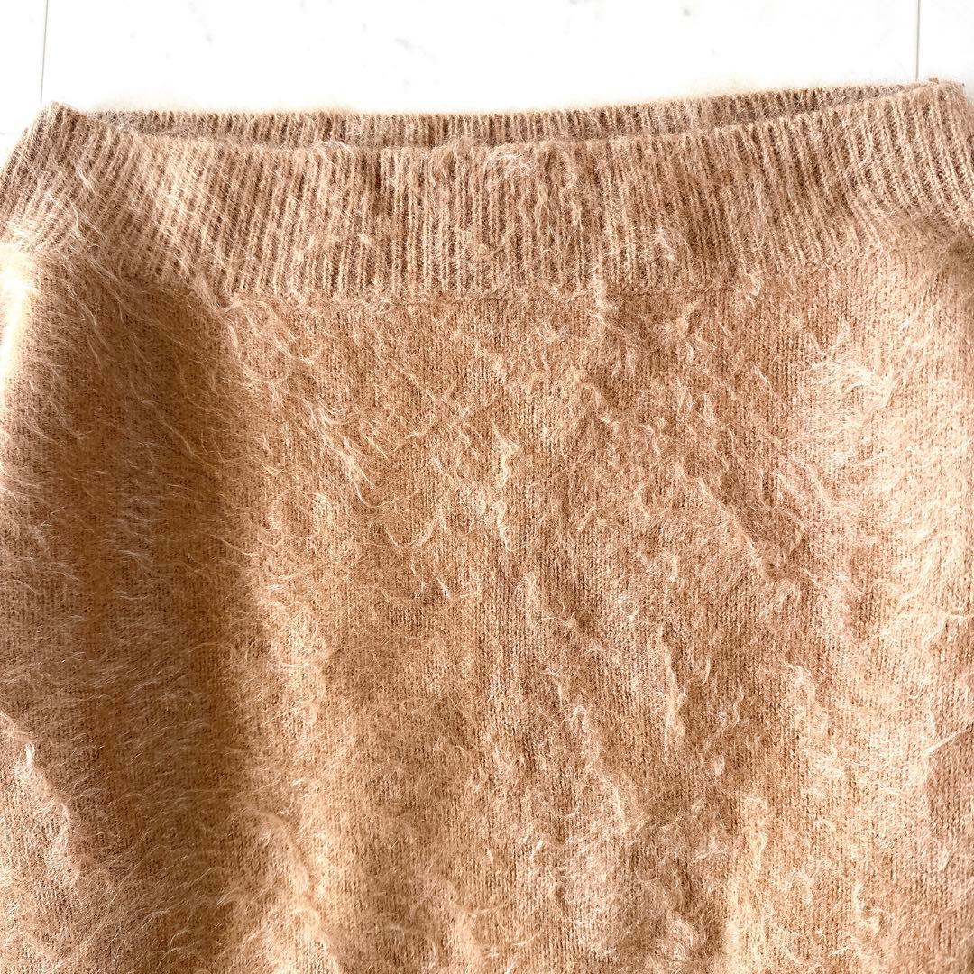 美品♪ドゥロワー 上質 カシミヤファー シャギーニット 高級 カシミヤ100%