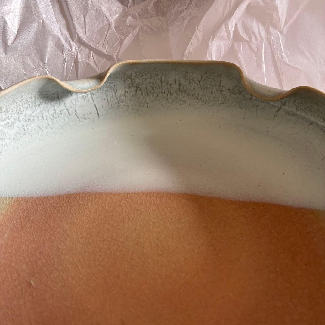 【未使用品】盛鉢　大鉢　萩焼　青釉　2点セット　陶器