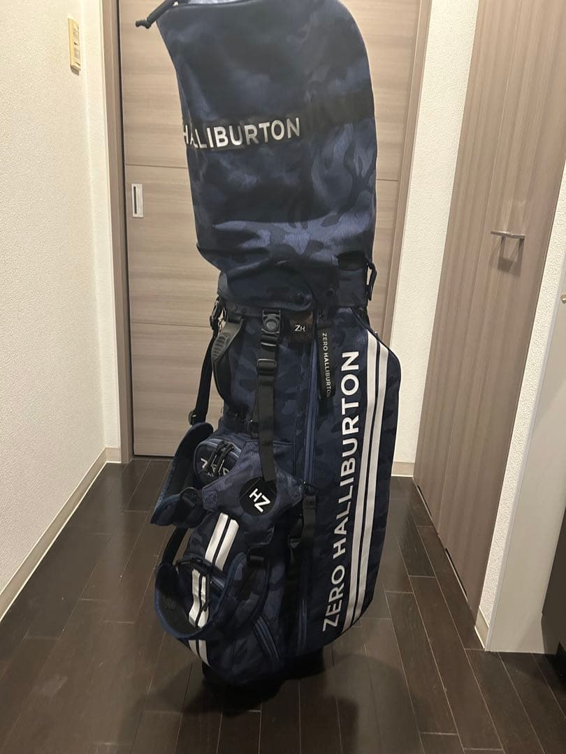 ZERO HALLIBURTON キャディバッグ ネイビー迷彩