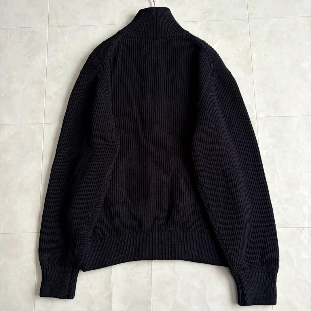 ZARA ORIGINS ジップアップカーディガン黒 M ドライバーズニット