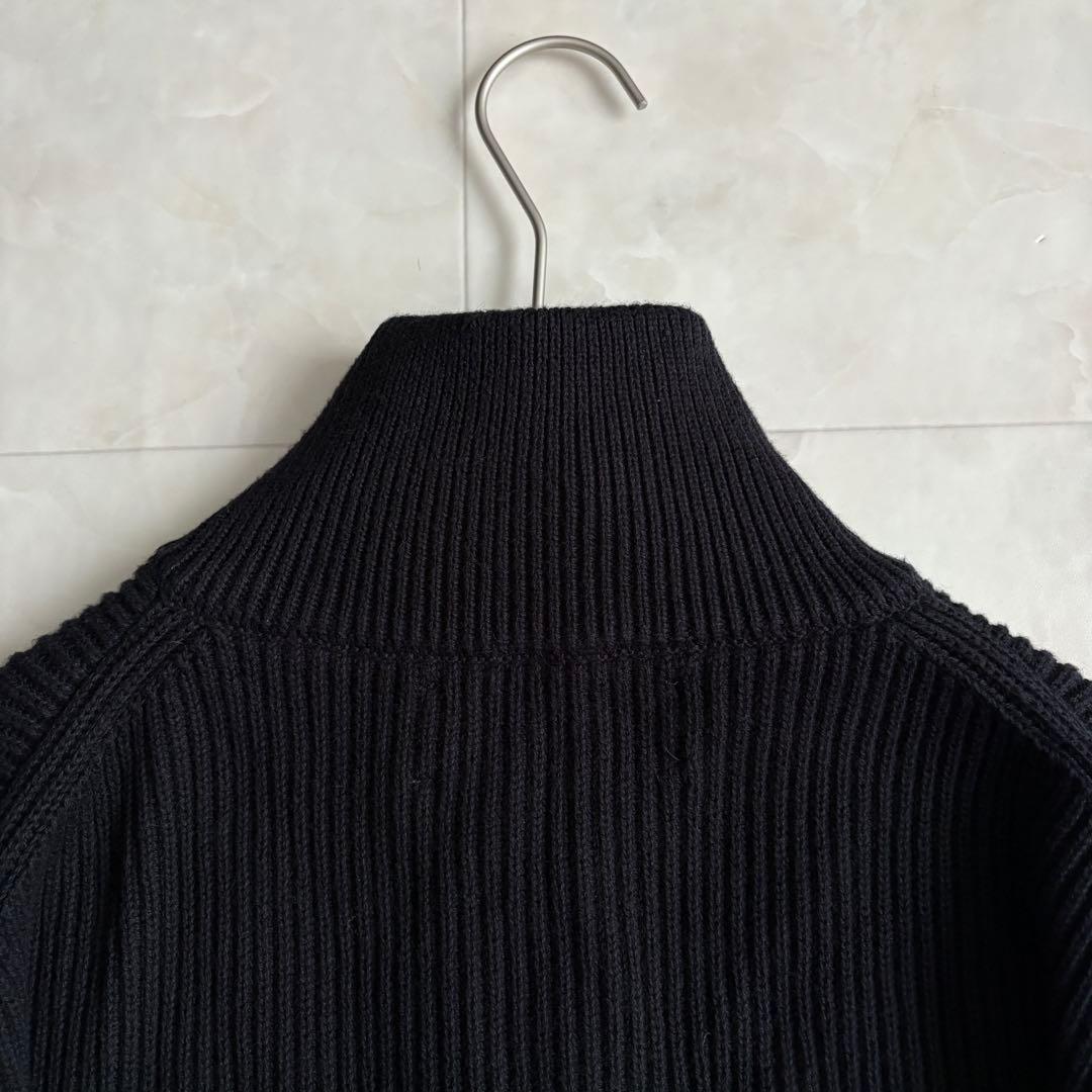 ZARA ORIGINS ジップアップカーディガン黒 M ドライバーズニット