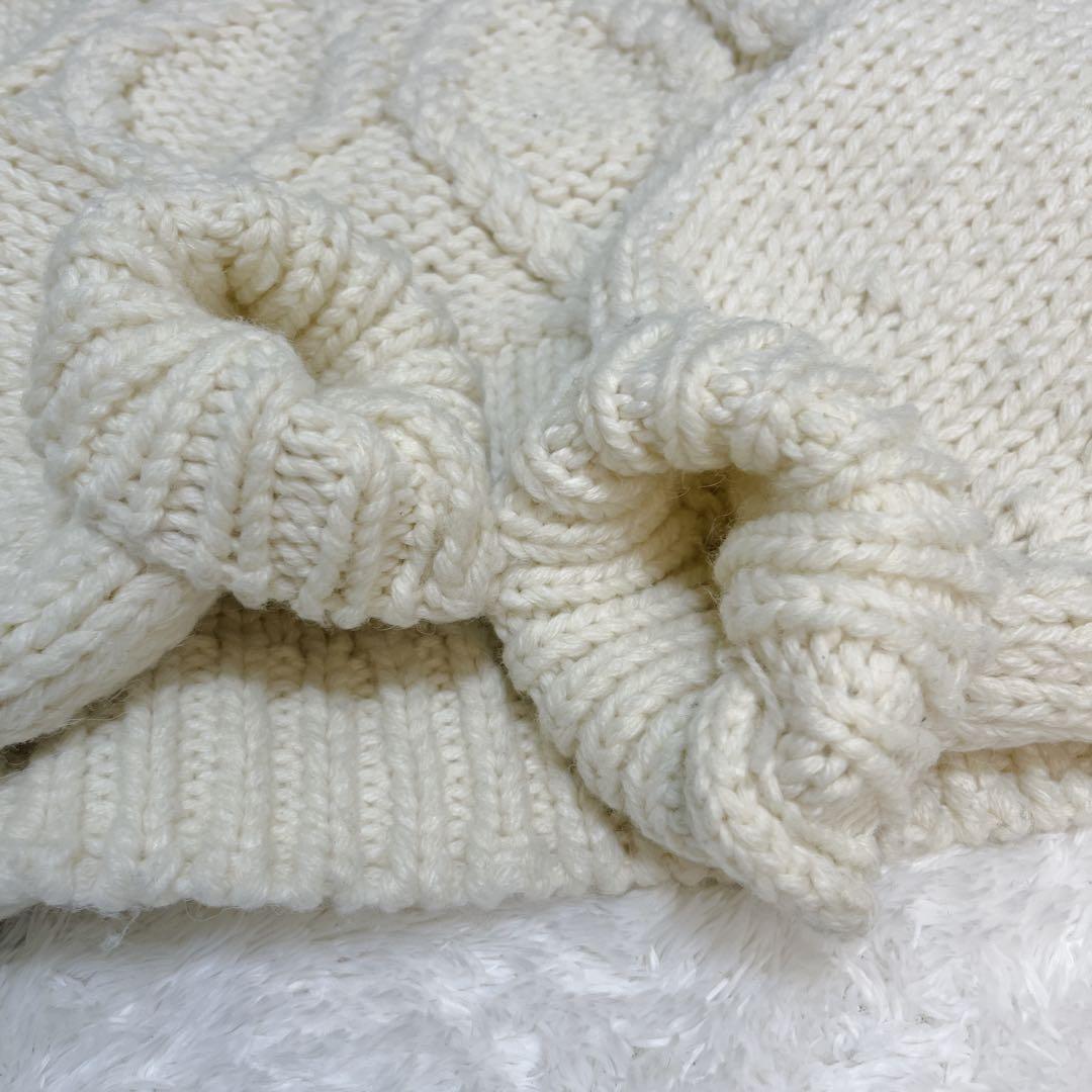 24AW✨カレンソロジー ケーブルベルテッドプルオーバー アイボリー ニット