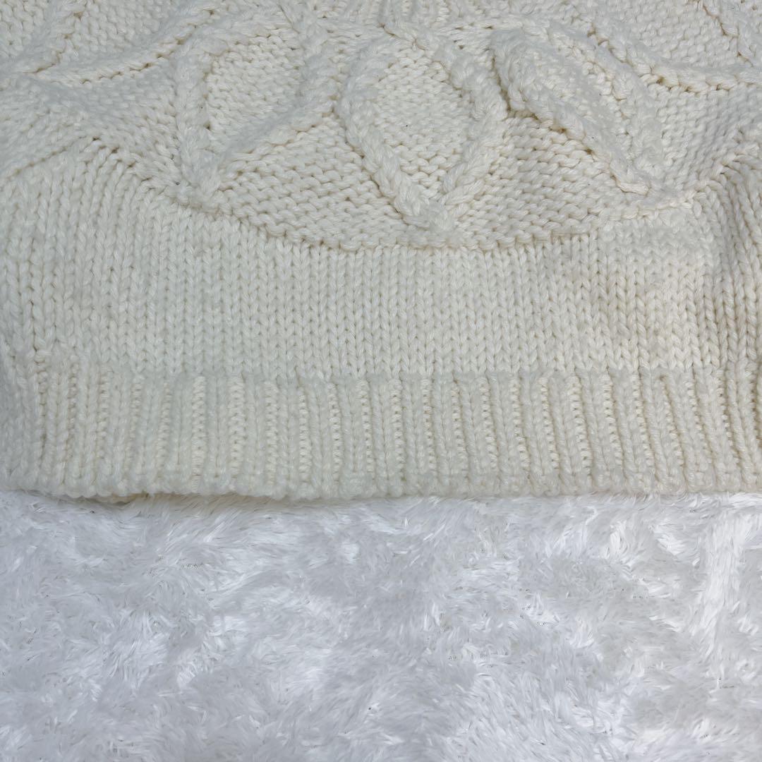 24AW✨カレンソロジー ケーブルベルテッドプルオーバー アイボリー ニット