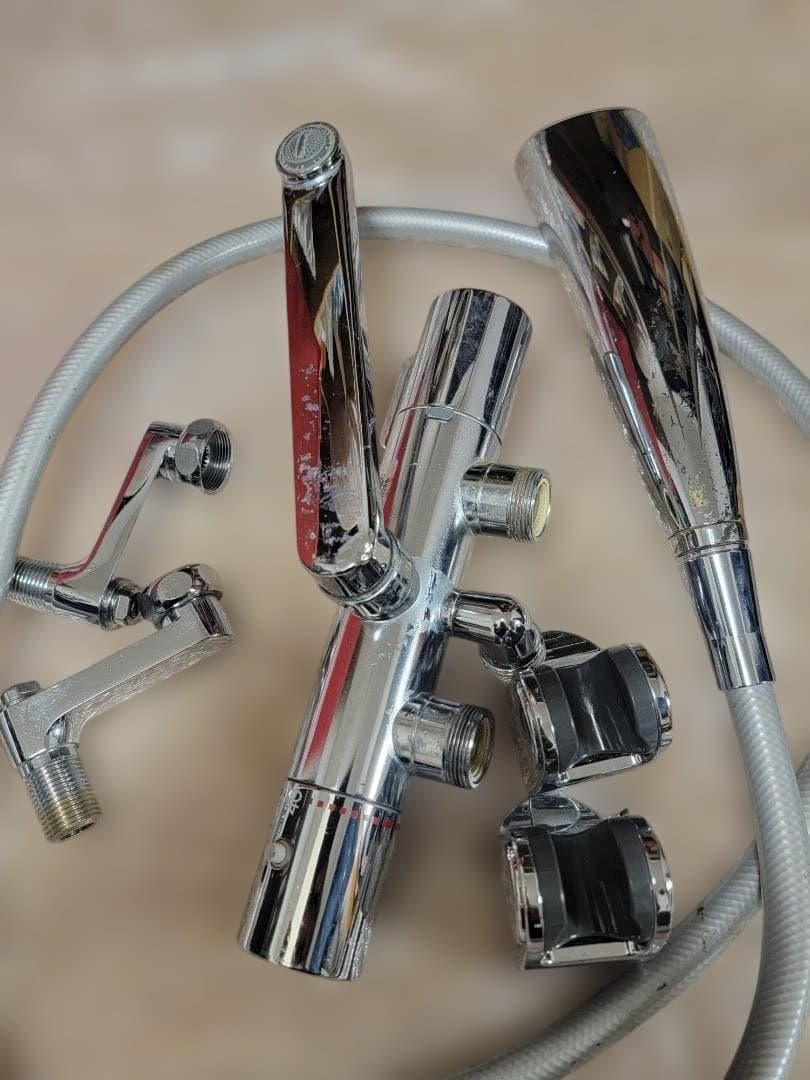 TOTO　壁付サーモ水栓　シャワーヘッド類付属　TMHG40C