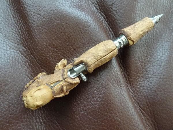 中山英俊 ボルトアクション・ボールペン ジオラマ5スカル 根付
