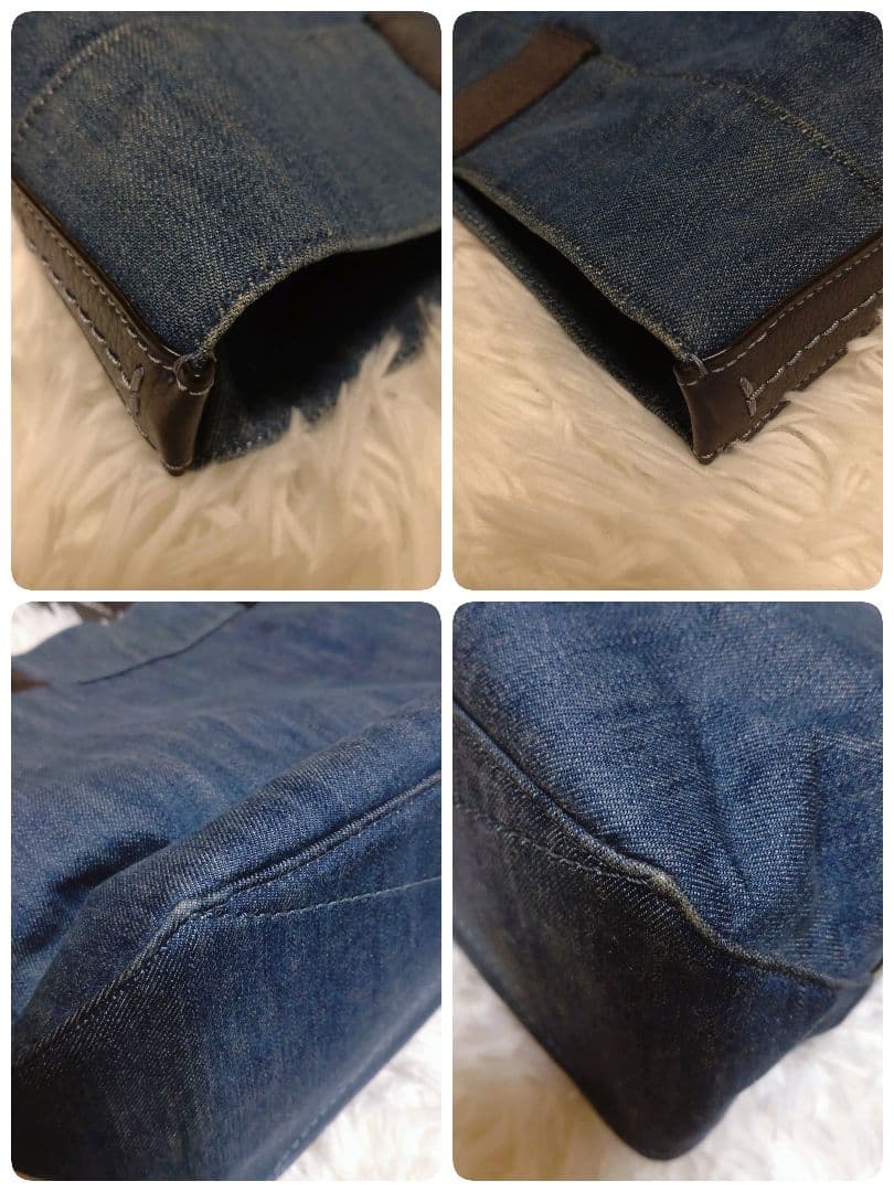 ✨️美品✨️ COACH コーチ デニム トートバッグ 肩掛け A4収納可