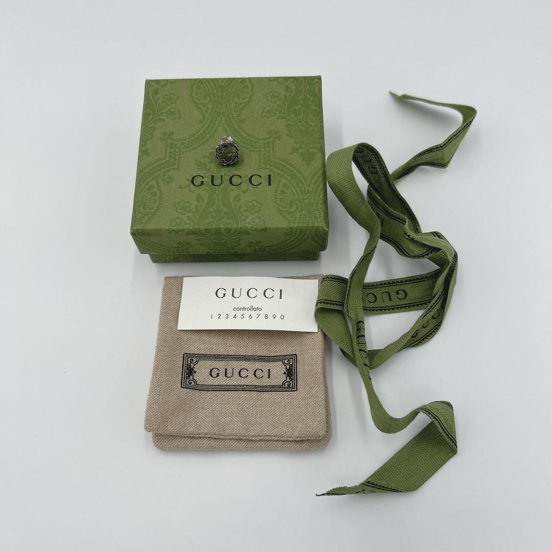 【美品】GUCCI インターロッキング ピアス 片耳 アラベスク 付属品多数