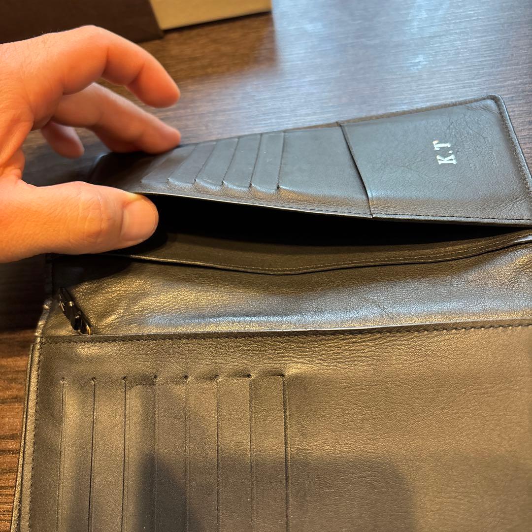 【箱、布袋付】ルイヴィトン メンズ 長財布 イニシャル入 ポルトフォイユ・ブラザ