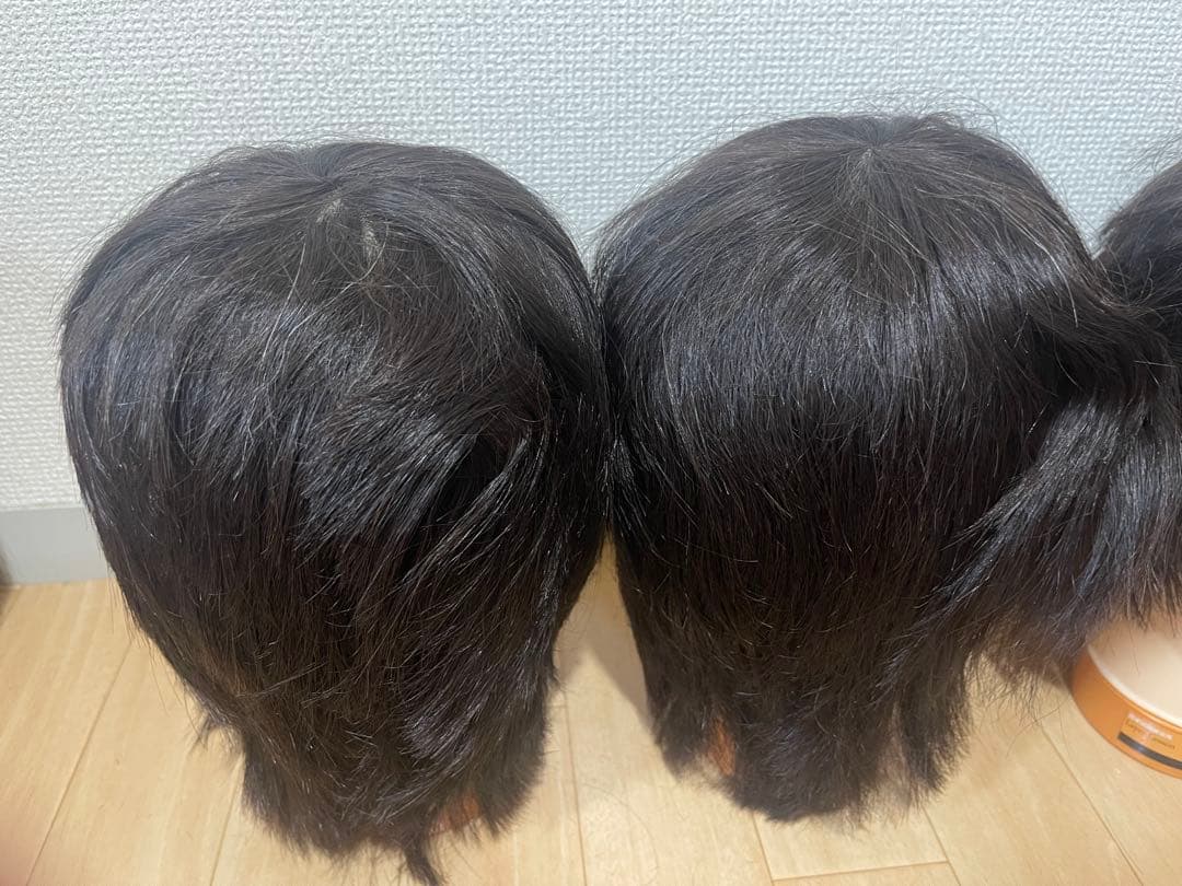 カットウィッグ16体　カット済み　使用済み　国家試験用　練習用　大量