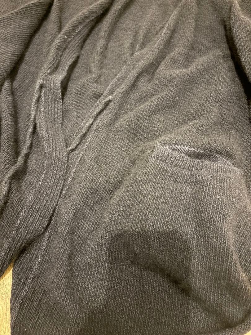 試着のみ　23AW COMOLIコモリ　製品染カシミヤカーディガン　ネイビー　3