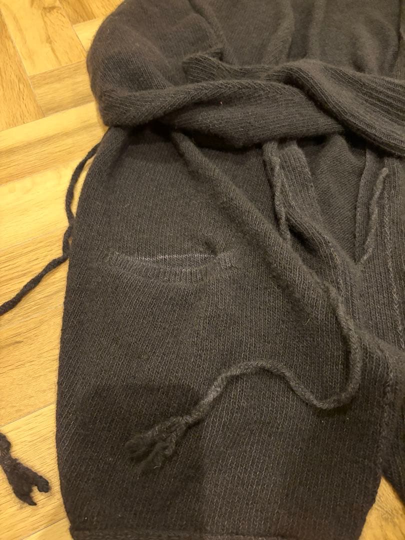 試着のみ　23AW COMOLIコモリ　製品染カシミヤカーディガン　ネイビー　3