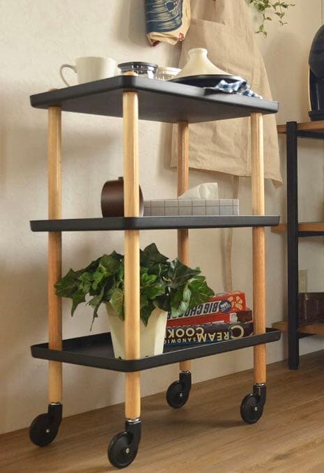 オシャレ 便利 トレー ラック 新品 キャスター付