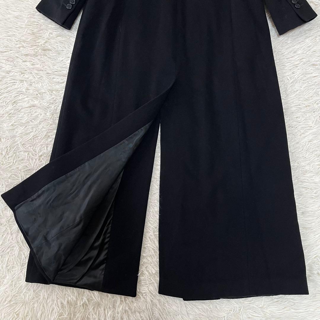 【美品】バーニーズニューヨーク　カシミヤ混　ウール　ロングチェスターコート